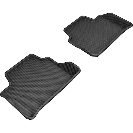3D Maxpider Floor Mats for 2019-2020 BMW 3 Series G20 Kagu, Black - R2 L1BM10321509